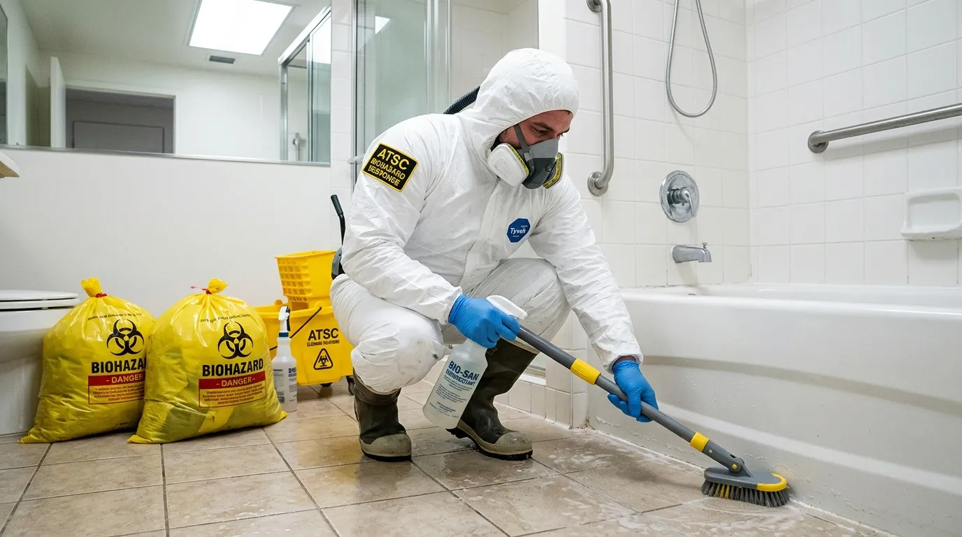 Decontamination equipment deployed for Blood Cleanup in Cypress